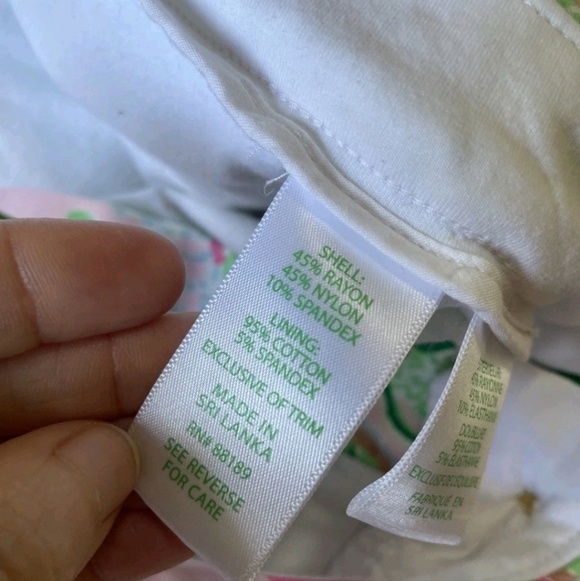 Lilly Pulitzer Size 12 Colette Knit Skort Multi Via Amore Spritzer Floral  Birds - Picture 3 of 12